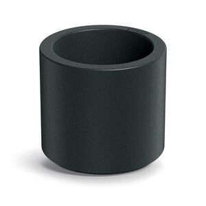 Prosperplast Plastový květináč TUBLAN ROUND tmavě šedý, varianta 38 cm obraz