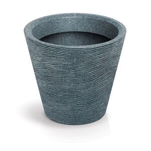 Prosperplast Plastový květináč TUBRAN ROUND I granitový, varianta 40 cm obraz