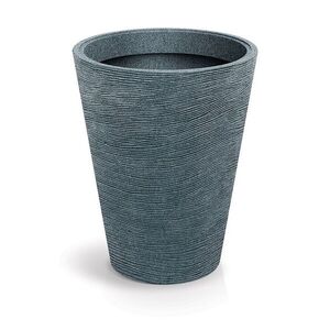 Prosperplast Plastový květináč TUBRAN ROUND MIDL 48 cm granitový obraz