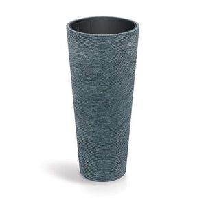 Prosperplast Plastový květináč TUBRAN ROUND SLIM granitový, varianta 48 cm obraz