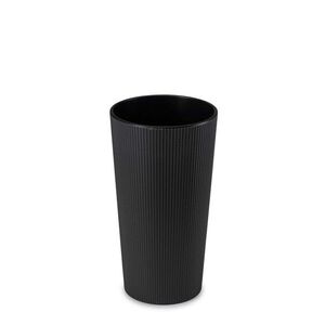 HowHomely Plastový květináč URBANIKA ECO 36, 4x19, 6 cm černý obraz