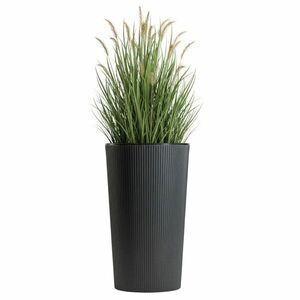 HowHomely Plastový květináč URBANIKA ECO 57, 1x29, 5 cm antracitový obraz