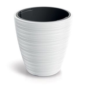 Prosperplast Plastový květináč Venas Round bílý, varianta 29, 9 cm obraz