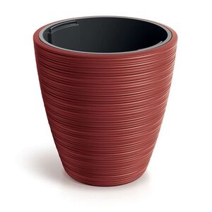 Prosperplast Plastový květináč Venas Round červený, varianta 29, 9 cm obraz