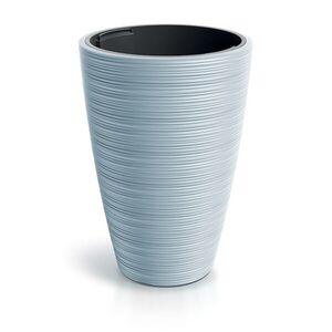 Prosperplast Plastový květináč Venas Round světle šedý II, varianta 29, 9 cm obraz