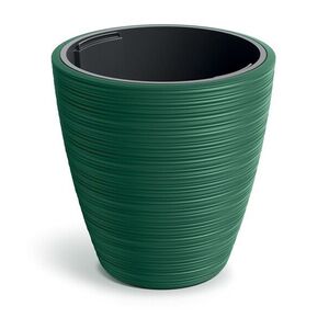 Prosperplast Plastový květináč Venas Round tmavě zelený, varianta 29, 9 cm obraz