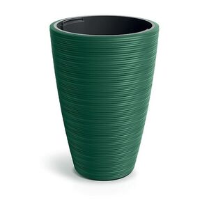 Prosperplast Plastový květináč Venas Round tmavě zelený II, varianta 29, 9 cm obraz