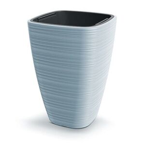 Prosperplast Plastový květináč Venas Square světle šedý, varianta 28, 9 cm obraz