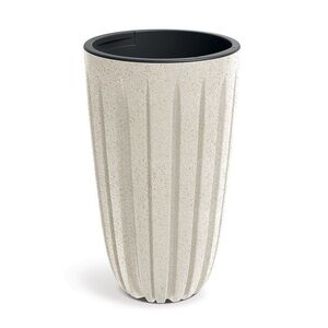 Prosperplast Plastový květináč Warios Eco Wood 29x50 cm bílý obraz