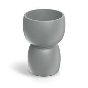 Prosperplast Plastový oboustranný květináč DUALOS ROUNDOS betonově šedý, varianta 30/25 cm obraz
