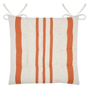 STOF Podsedák Manduel 38x38 cm bílý/oranžový obraz