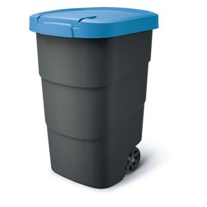 Prosperplast Popelnice WHEELERO s kolečky antracitová/modrá, varianta 110 l obraz