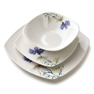 Affekdesign Porcelánová jídelní sada LEA Cornflower 18 ks bílá/modrá obraz