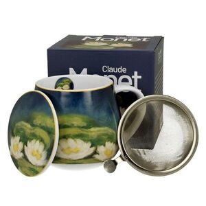 Duo Porcelánový hrnek Monet Nenufars 430 ml se stíkem vícebarevný obraz