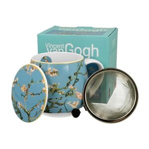Duo Porcelánový hrnek Van Gogh Almond Blossom se sítkem 430 ml vícebarevný obraz