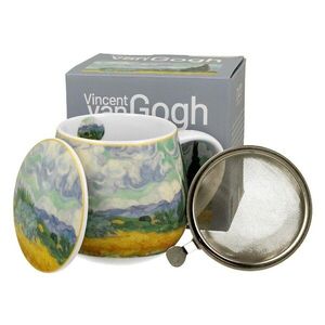 Duo Porcelánový hrnek Van Gogh Wheat Field 430 ml se sítkem vícebarevný obraz