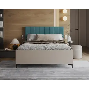 FDM Postel Sierra se zvedacím roštem Trinity tyrkysová/kašmír, velikost 120x200 obraz