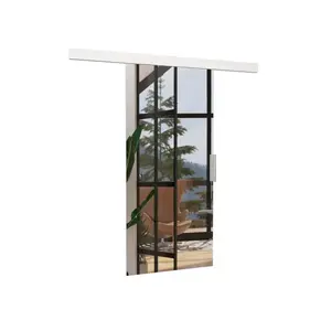 ADRK Posuvné interiérové dveře se zrcadlem BARONA 86x205 cm bílé obraz