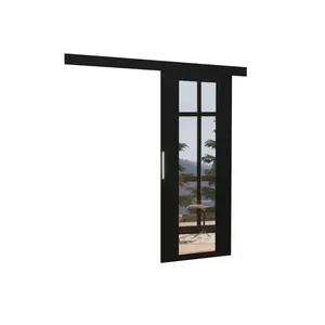 ADRK Posuvné interiérové dveře se zrcadlem BRITA 86x205 cm černé obraz