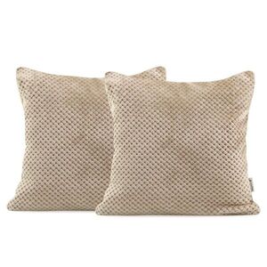 Restilo Povlaky na polštáře Decoking Xela cappuccino 45x45 - 2 kusy, velikost 45x45*2 obraz