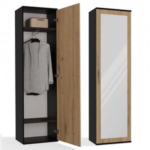 TP Living Předsíňová skříň DUO dub artisan/antracit obraz