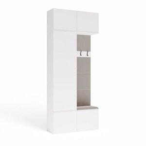 TP Living Předsíňová stěna Haga 1Sz1W 100 cm bílá obraz