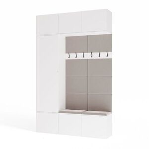 TP Living Předsíňová stěna Haga 1Sz2W 150 cm bílá obraz