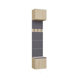 TP Living Předsíňová stěna HAGA 1W 50 cm dub Sonoma obraz