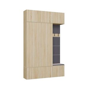 TP Living Předsíňová stěna Haga 2Sz1W 150 cm dub Sonoma obraz