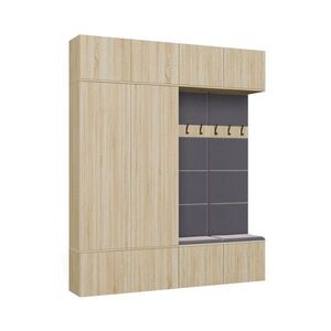 TP Living Předsíňová stěna Haga 2Sz2W 200 cm dub Sonoma obraz