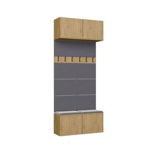TP Living Předsíňová stěna HAGA 2W 100 cm dub Artisan obraz