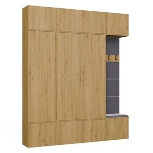 TP Living Předsíňová stěna Haga 3Sz1W 200 cm dub Artisan obraz