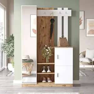 Předsíňová stěna Houseland Livia borovice Atlantic/bílá obraz