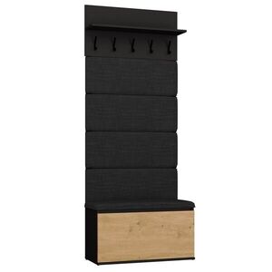 TP Living Předsíňová stěna Lior 80 cm černá/dub Artisan obraz