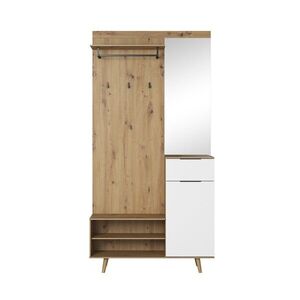 Vivaldi Předsíňová stěna Nordic B 100 cm dub Artisan/bílá obraz