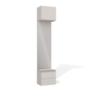 TP Living Předsíňová stěna se zrcadlem Haga 1L2S 50 cm kašmír obraz