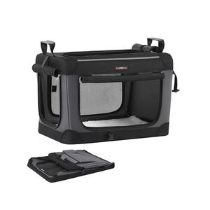 SONGMICS Přepravní taška na zvířata Pedy 60 cm černá/šedá obraz