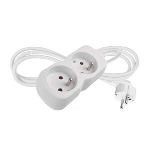 EMOS Prodlužovací kabel se 2 zásuvkami 1 mm² MEZA 1, 4 m bílý obraz