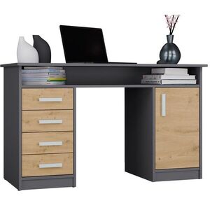 TP Living Psací stůl ADA 125 cm dub Artisan/antracitový obraz