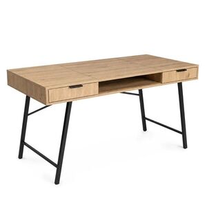 Ak furniture Psací stůl Arden 120 cm černý/dub Artisan obraz