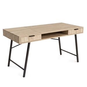 Ak furniture Psací stůl Arden 120 cm černý/dub Sonoma obraz