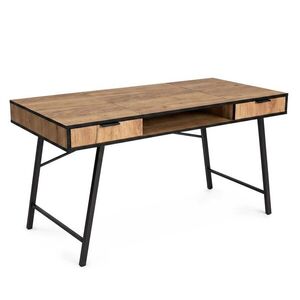Ak furniture Psací stůl Arden 120 cm dub Craft/černý obraz