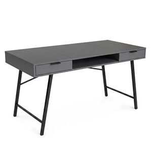 Ak furniture Psací stůl Arden 120 cm grafit/černý obraz