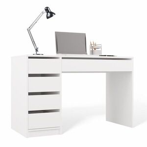 TP Living Psací stůl Arto 120 cm bílý levý obraz