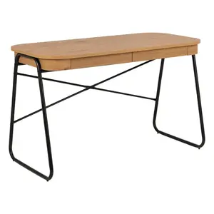 Actona Psací stůl Blueton 120 cm dub divoký/černý obraz