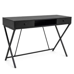 Ak furniture Psací stůl Crossline 120 cm černý obraz