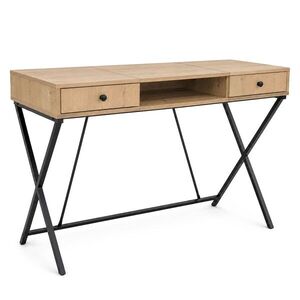 Ak furniture Psací stůl Crossline 120 cm černý/dub Artisan obraz