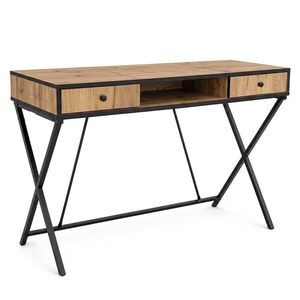 Ak furniture Psací stůl Crossline 120 cm černý/dub Craft obraz