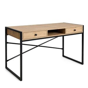 Ak furniture Psací stůl Elonis 123 cm dub Artisan/černý obraz