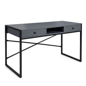 Ak furniture Psací stůl Elonis 123 cm grafit/černý obraz